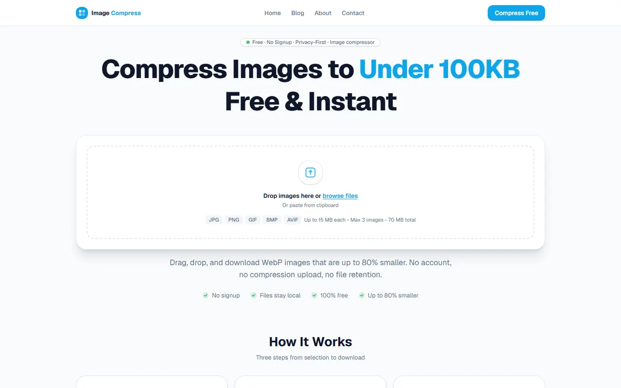 Image Compress - Project Screenshot