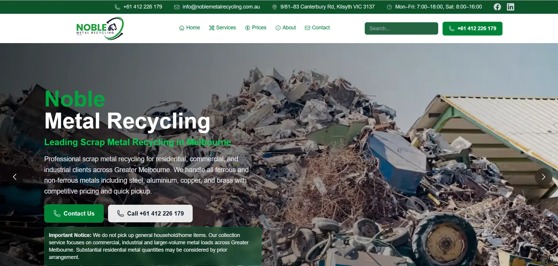 Noble Metal Recycling - Project Screenshot