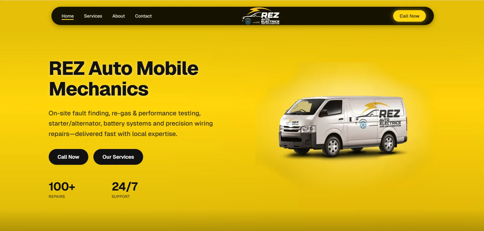 REZ Mobile Mechanic - Project Screenshot